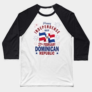 Dominican Independence Day shirt Dominican Republic Flag Baseball T-Shirt